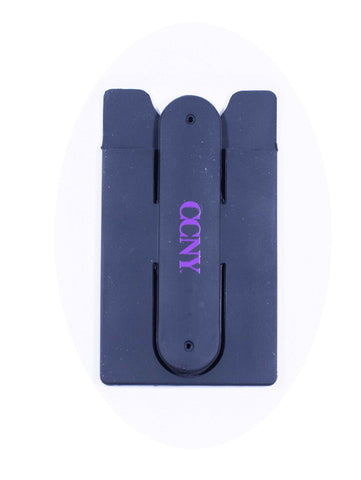 Black Silicone Cellphone Wallet Stand