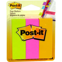 Post-It Page Marker Large 1" X 3"  3/Cd