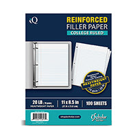 Filler Paper Reinforced 100 Ct CR 11x8.5