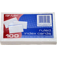 Index Cards 3X5 Plain 100